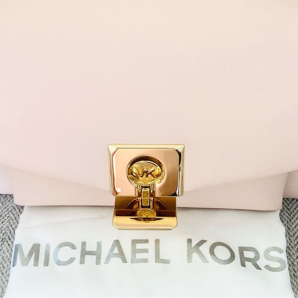 Michael Kors Flap Leather Crossbody Shoulder Chain Handbag - Picture 6 of 13